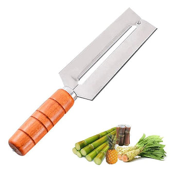 PEELING KNIFE STAINLESS STEEL NON SLIP WOODEN HANDLE